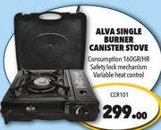Alva Single Burner Canister Stove CCR101