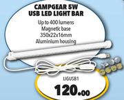 Campgear 5W USB LED Light Bar LIGUSB1