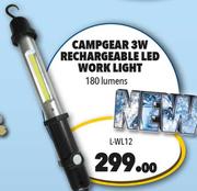Campgear 3W Rechargeable LED Work Light L-WL12