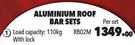 Midas Aluminum Roof Bar Set RB02-Per Set