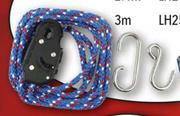 Midas Rope, Cam, Cleat, Tie Down & Hoist Set 2.4m LH24M-Per Set