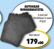 Autogear 4 Stuk Stel Rubbermatstel MA27BK/GY