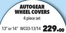 Autogear Wheel Cover 4 Piece Set 13" Or 14" WC03-13/14-Per Set