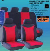 Midas Style 11 Piece Birds Eye Seat Cover Set SC10M-13M