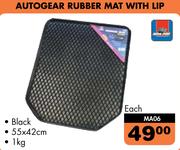 Autogear Rubber Mat With Lip MA06-Each