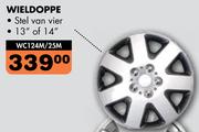 Wieldoppe 13" Of 14" Stel Van Vier WC124M/25M