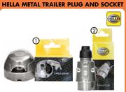 Hella Metal Trailer Plug And Socket 7 Pin Male 8JA-001918-001