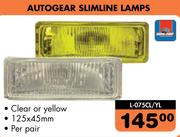 Autogear Slimline Lamps L-075CL/YL-Per Pair