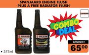Spanjaard Engine Flush Plus A Free Radiator Flush-375ml