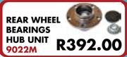 Rear Wheel Bearings Hub Unit 9022M For VW Polo Vivo 1.4i 2010