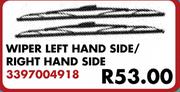 Bosch Wiper Left Hand Side/Right Hand Side For Toyota Quantum 2.7 2004
