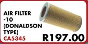 Air Filter 10 Donaldson Type CA5345 For Toyota Quantum 2.7 2004
