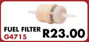 Fuel Filter G4715 For Toyota Tazz 130 & Sport 2001-2006