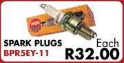 Spark Plugs BPR5EY-11 For Toyota Tazz 130 & Sport 2001-2006-Each