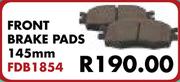 Front Brake Pads 145mm FDB1854 For Toyota Quantum 2.7 2004