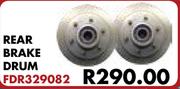 Rear Brake Drum For Toyota Tazz 130 & Sport 2001-2006