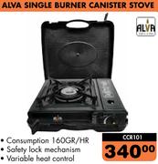 Alva Single Burner Canister Stove CCR101