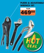 Midas Pliers & Adjustable Wrench Set PL3M
