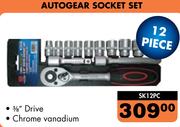 Autogear 12 Piece Socket Set