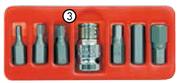 Autogear 7 Piece Hex Sockets And Bit Sets