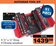 Autogear 91 Piece Tool Kit