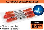 Autogear 6 Piece Screwdriver Set SD6006