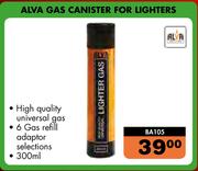 Alva Gas Canister For Lighters BA105
