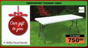 Greensport Folding Table 180x75x74cm
