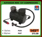 Campgear Mini 12V Compressors 30Ltr/Min PU07