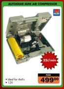 Autogear Mini Air Compressor 35Ltr/Min PU08