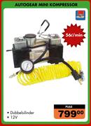 Autogear Mini Kompressor 56Ltr/Min PU68