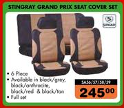 Midas seat cover red black grey