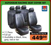 Midas Autogear Racing Seat Cover Set