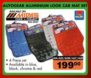 Midas Autogear Aluminium Look Car Mat Set MA-ALB/ALBK/ALC/ALR