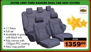 1Outer Limit Ford Ranger Dual Cab Seat Covers SCCFD