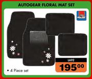 Autogear Floral Mat Set LA92