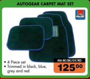 Autpgear Carpet Mat Set MA-BE/BK/GY/RD