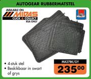 Midas Autogear Rubbermat stel MA27BK/GY