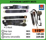 Autogear Safety Belts Manual SB03