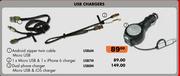 Midas Dual Phone Charger Micro USB & iOS Charger USBM