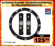 Midas Autogear Blomme Stuurwieloortrksel-En Veiligheidsgordelstel (LA93)
