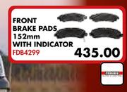 Isuzu Front Brake Pads 152mm With Indicator FDB4299