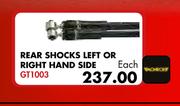 VW Polo Vivo 1.4i 2010 Rear Shocks Left Or Right Hand Side GT003-Each