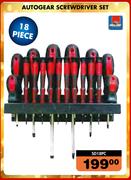 Autogear Screw Driver Set-18pc