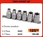 Autogear Torx Socket Set 7 Piece SK7PC
