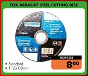 Fox Abrasive Steel Cutting Disc