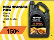 Midas Multigrade Diesel 15W-40 MI40TD-5Ltr