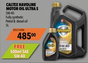 Midas Caltex Havoline Motor Oil Ultra S 5W-40-5Ltr