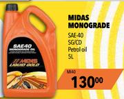 Midas Monograde SAE-40 MI40-5Ltr