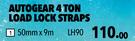 Midas Autogear 4 Ton Load Lock Straps LH90-50mm x 9m